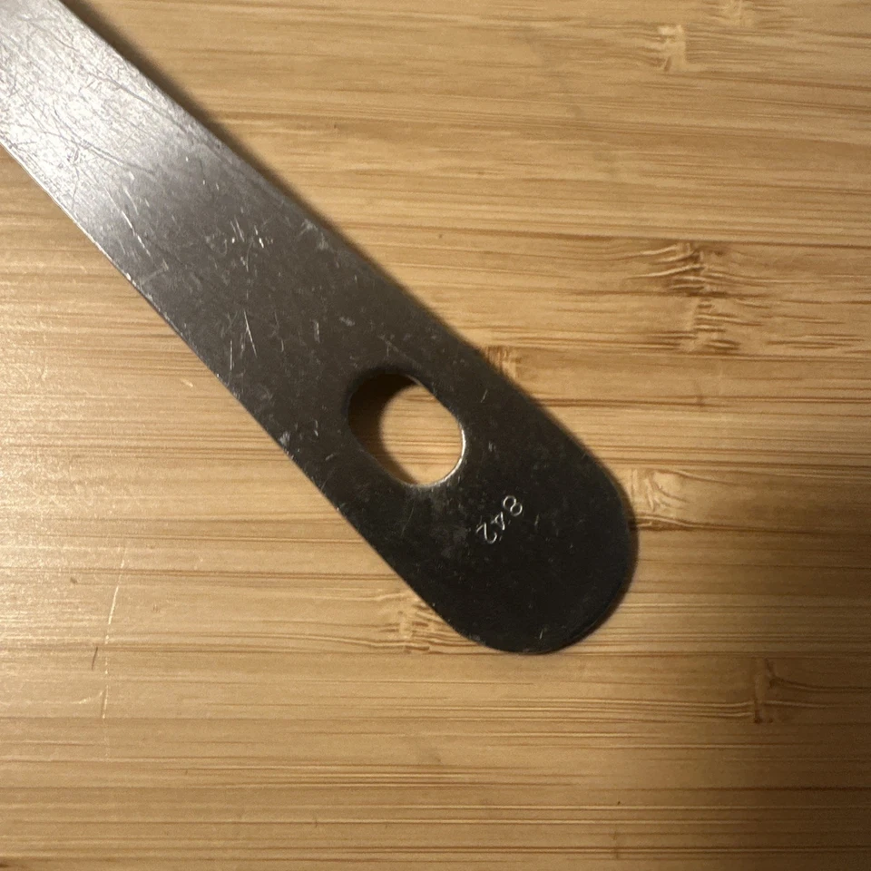 Espátula ranurada a prueba de óxido Amco 18/8 acero inoxidable 842 vintage Corea 14 pulgadas Foto 3 de 3