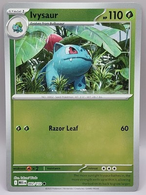 PO-01 Reverse Holo Ivysaur 002/132 Common ME01: Mega Evolution