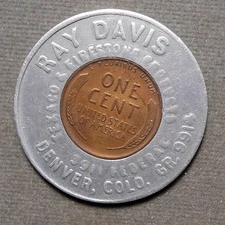 Denver, Colo., Ray Davis, Texaco & Firestone Products, . Encased 1949P 1c