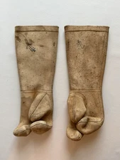 WWII US NAVY MARK-V COMMERCIAL DIVING HELMET CANVAS SUIT THREE-FINGER GLOVES Vtg