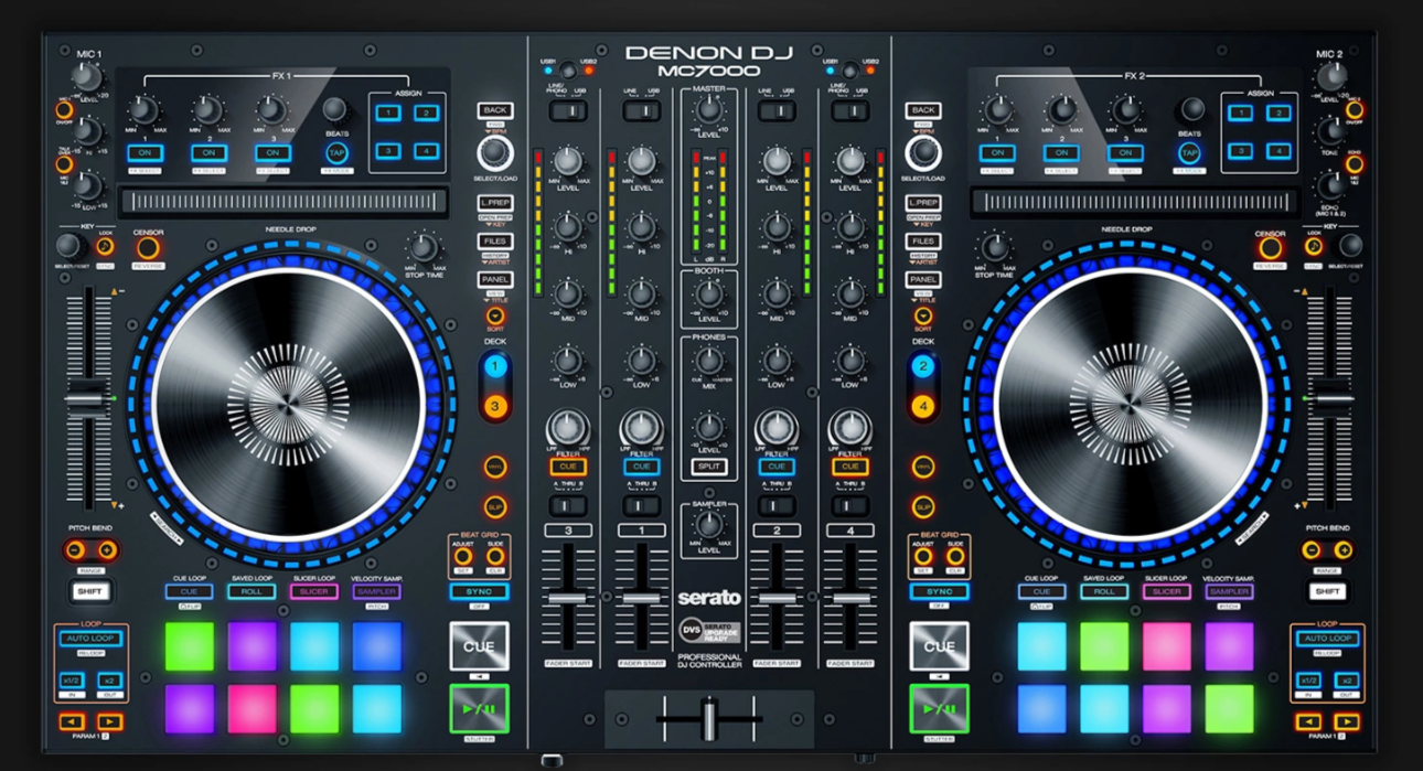 Denon DJ MC7000 4-Channel Controller with Digital Mixer