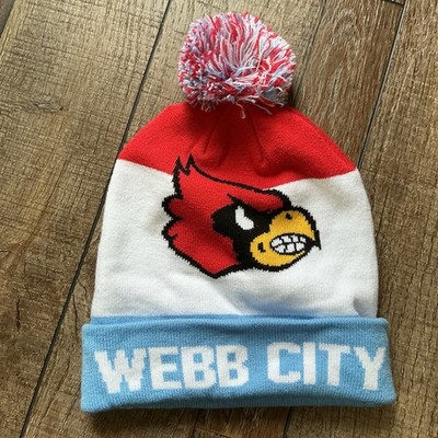 Lousiville Cardinals Pom Beanie Hat Webb City Jam NCAA Knit Winter Cap OSFA #7C5