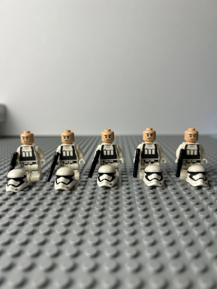Lego Star Wars First Order Stormtrooper Minifigure Lot of 5 - Image 2 of 4