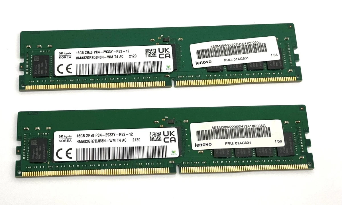 SK Hynix 16 GB DDR4-2666 PC4-21300V-R HMA82GR7AFR8N-VK CL19 2Rx8