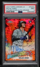 2023 Chrome Logofractor Edition Orange Refractor 17/25 Nolan Jones Auto b4d