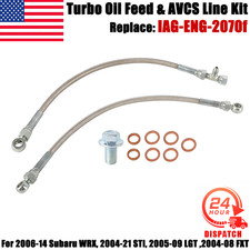 Turbo Oil Feed Avcs Line Kit For Subaru Wrx 2006-14 Sti 04-21 Fxt 2004-08 Us