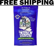 Celtic Sea Salt Fine Ground Resealable Bag - 8 Oz