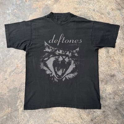 Deftones Around The Fur Cat Graphic Tee, Unisex Black T-shirt, Size S-5XL