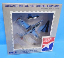 ! 1:96 POSTAGE STAMP F80 SHOOTING STAR JET LIMITED DIE-CAST DARON NEW !