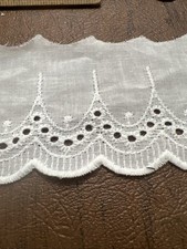 White Eyelet Lace 2 3/4 Inches Wide, Sold By The Yard 15 Available
