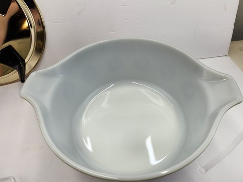 RARE VTG MCM 1961 Promo PYREX ZODIAC 2.5 Qt Serving Dish + Lid + Stand + Box - Picture 19 of 24