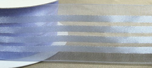10 yds SHEER & SATIN STRIPE RIBBON 1 1/2" wide (choice of 12 colors) - Picture 12 of 13
