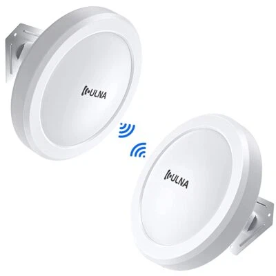 ULNA Puente inalámbrico WLAN de 5 km 1000 Mbps para exteriores CPE 24V PoE para PTP, PTMP CCTV/cámara
