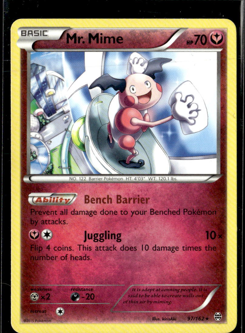 Pokemon Mr. Mime 97/162 BREAKthrough Non Holo Rare LP