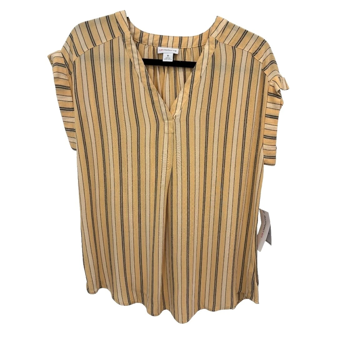 Blusa de Rayas Negocios Liz Claiborne para Mujeres