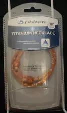 NIP 18" Phiten Titanium Necklace NEW
