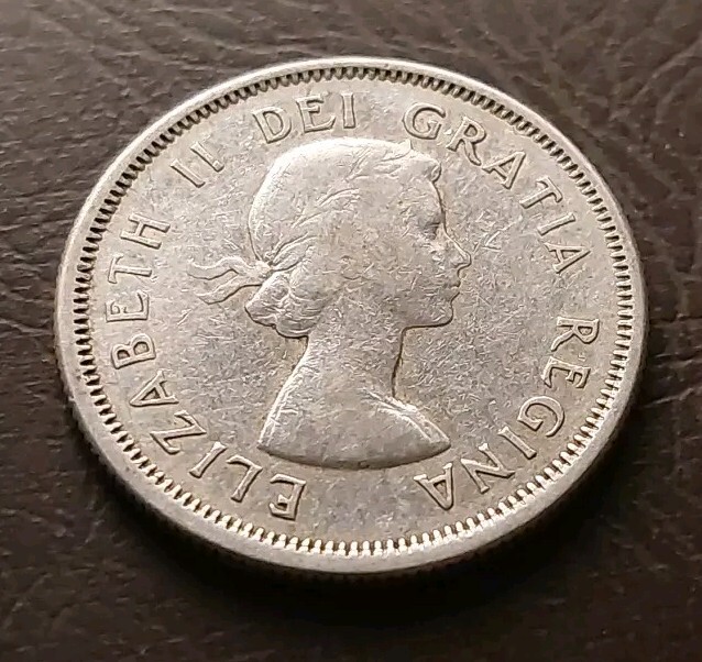 イギリス ギニア 1746年 1940 Canada Twenty Five 25 Cent Quarter Silver Circulated