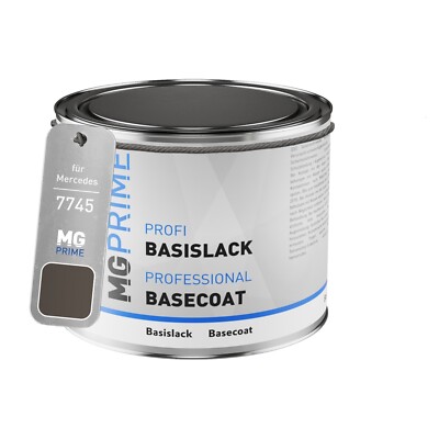 Autolack Dose spritzfertig für Mercedes 7745 Chromitgrau Metallic Basislack 0,5L