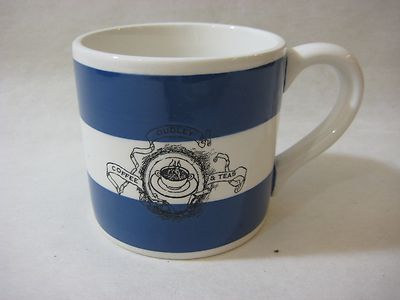 Dudley Coffee & Teas Williams-Sonoma Mug, 3 1/2'' Tall X 3 3/4'' Diameter (Rare)