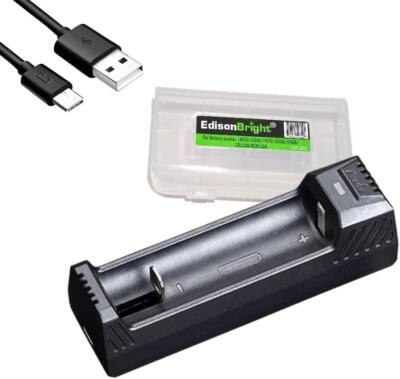 Fenix ARE-X1 V2 USB powered smart battery charger with EdisonBright BBX3 case