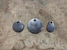 AR500 1/2" Steel Shooting Target Plate 3pc Set 2,3,4" Surplus Blemish