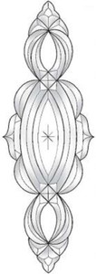 Stained Glass Supplies Starburst Bevel Cluster EC593-7 1//2/" x 22/"