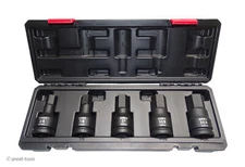 3/4” DRIVE HEX DRIVER SET – impact grade sockets – large hex bits – Sunex Tools