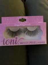 ioni 3D faux mink lashes Wispy Full Dramatic 100% Hand Made 686604