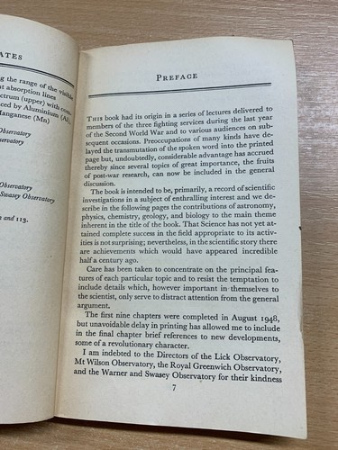 1955 W M SMART "THE ORIGIN OF THE EARTH" ASTRONOMY PELICAN/PENGUIN PB BOOK (P2) - Picture 8 of 18