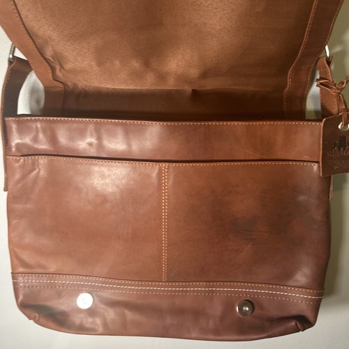 Rowallan Shoulder Bag Medium Brown Leather Satchel Messenger Handbag - Picture 9 of 15
