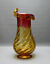 Miniaturansicht 7  - Große mundgeblasene Vase, gedrehte Blütenform, gelb &amp; rot, Abriss, 
