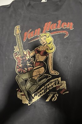 Van Halen 2007 World Tour Concert Band T Shirt Black Size S Small