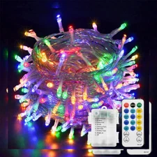 echosari Christmas String Lights 100 LEDs Outdoor LED 1 Pack, Multicolor 