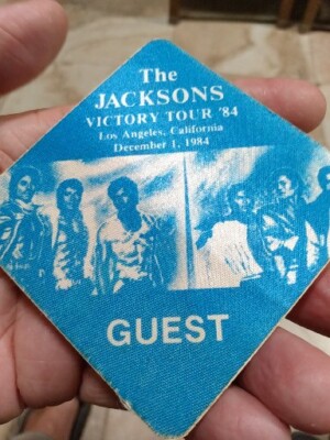 RARE 1984 MICHAEL JACKSONS Victory Tour CONCERT Guess PRESS