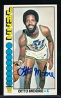 1976-77 Topps #106 Otto Moore signed auto autograph EXMT or better very clean