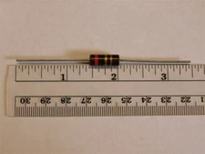 10 Vintage 47FT20J 2 Ohm 2W 5% Wirewound Power Resistors Color Coded