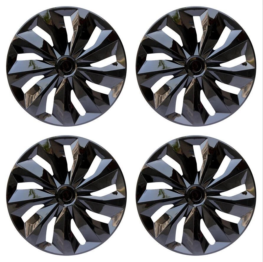 Set of 4 Glossy Hubcaps 16