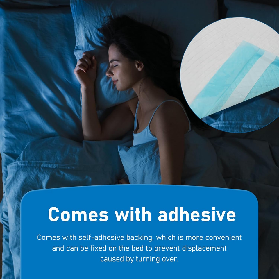 30"X 36" Bed Pee Pad Adhesive Strips Disposable Babies Kids Adult