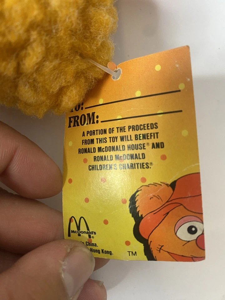 Vintage 80s McDonalds 1988 Jim Henson's Baby Fozzy Bear Plush Stuffed Animal NWT - Image 3 of 4