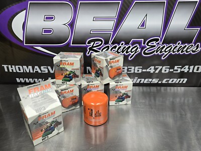 Set Of 6 FRAM HP3 High Performance Ford Mopar Short Spin-On Oil Filter