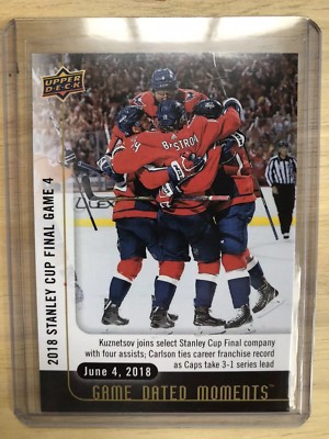 2017-18 Washington Capitals UD Game Dated Moments Game