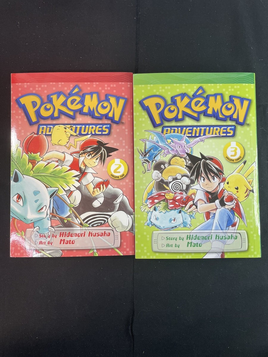 Pokemon Adventures Volume 2 - 3 Manga Trade LOT Hidenori Kusaka