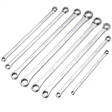 BULLTOOLS Extra Long Double Box End Wrench Set Chrome Vanadium Steel Aviation Wr