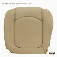 2007 2008 Saturn Outlook Front Driver Bottom Replacement Tan Leather Seat Cover