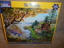 WHITE MOUNTAIN 1000 PIECE PUZZLE  BY THE LAKE  1520 NEW SEALED 2024 SOLD OUT