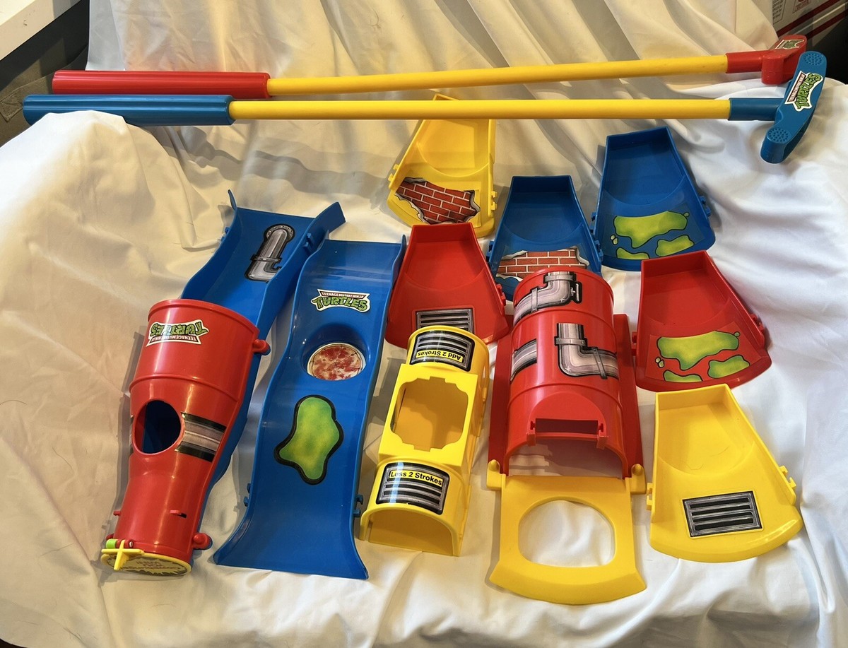 Teenage Mutant Ninja Turtles Mini Golf Set Vintage 1990 Great