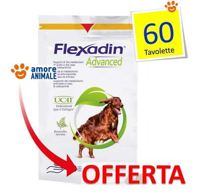 Vetoquinol Flexadin Advanced 60 Tabletten für Hunde - Halter Alle Gelenke