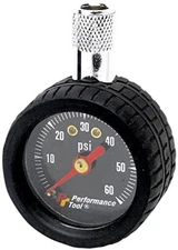 Performance Tool W1915 Tire Shaped Tire Pressure Gauge,