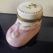Porcelain Baby Box Jewelry Pink
