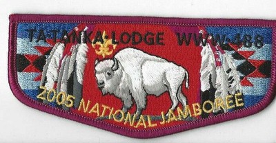 2005 National Scout Jamboree Ta Tanka Lodge Flap Purple Bdr.